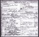 Death Certificate of Sarah Jane McKenzie (b. 1865)