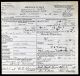 Death Certificate of Sarah Melissa Fisher Cunningham (b. 1843)