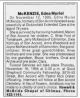 Obituary of Edna Muriel Jenkins McKenzie (b. 1917)