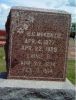 Gravestone of Benton Clement McKinzie (b. 1877) and Linnie Rowe