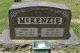 Gravestone of Noah McKenzie (b. 1884) and Annie N. Housel (b. 1888)