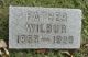 Gravestone of Wilbur MacKenzie (small)(b. 1855)