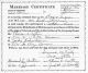 Marriage Certificate of Thomas Carter and Judith Schnabel