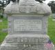 Gravestone of Allison Jerome Coover (b. 1831) and Harriet Porter (b. 1840)