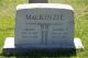 Gravestone of Caswell MacKenzie and Marie Moenke