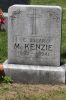 Gravestone of Charles Oscar McKenzie (b. 1883), son of Urias John McKenzie (b. 1853) and Cordelia Hutzel (b. 1863)