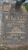 Gravestone of Clarence M. (Buck) McKenzie (b. 1925) and Mary Elizabeth McKenzie (b. 1920)