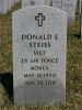 Gravestone of Donald Emery Steiss (b. 1930)