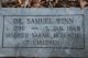 Gravestone of Dr. Samuel Winn (b. 1795) and Sarah McKenzie (b. 1796)
